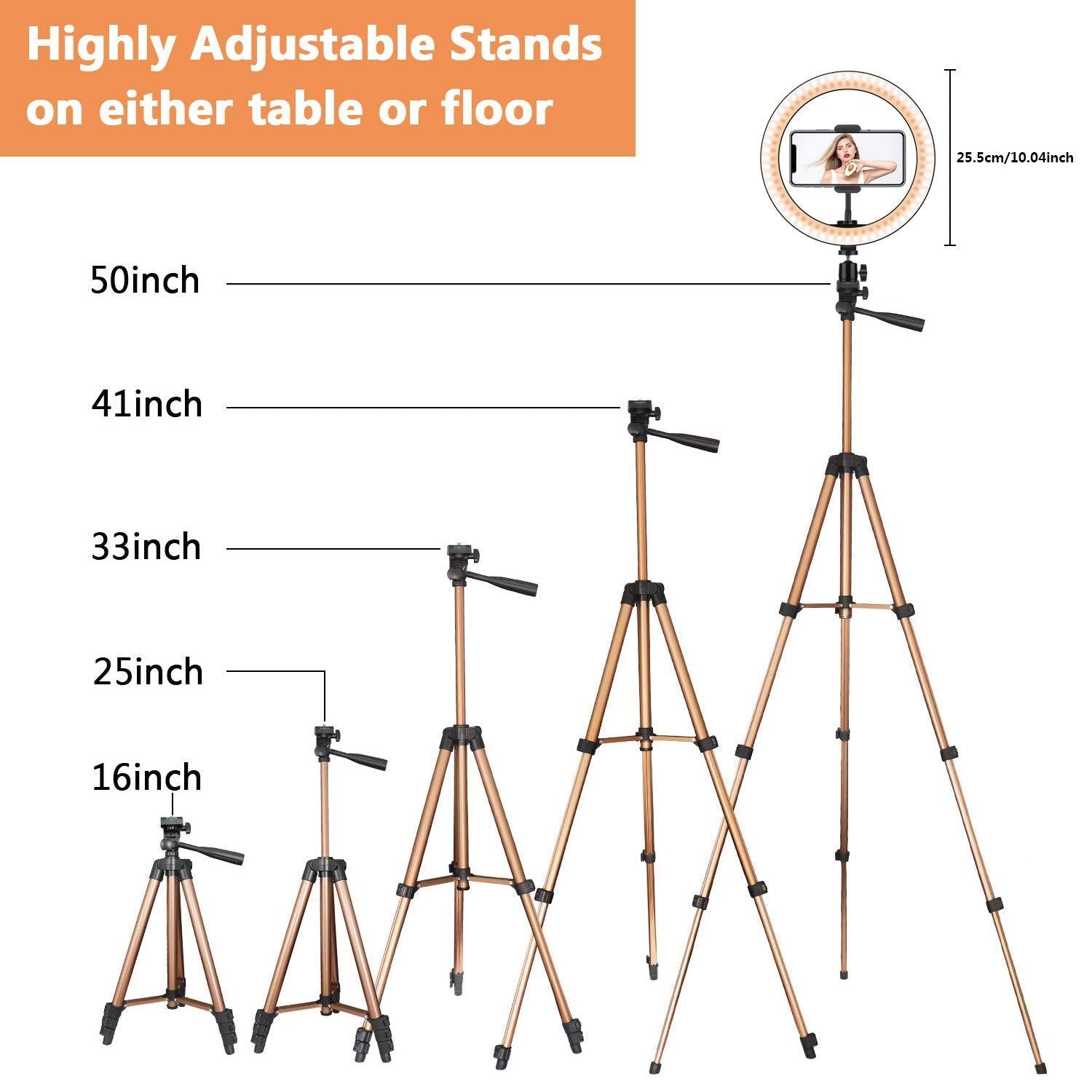 Illuminate Your Creativity: The Desktop Ring Light Tripod for Apple Devices