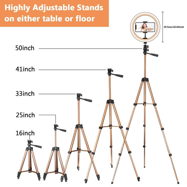 Illuminate Your Creativity: The Desktop Ring Light Tripod for Apple Devices