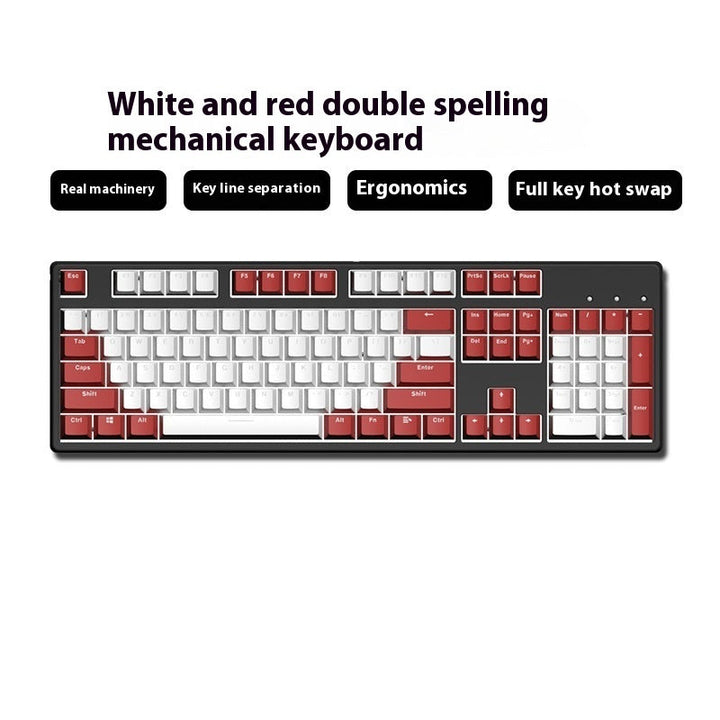Unlock Your Productivity with the Two Color Wired Hot Swap Mechanical Keyboard